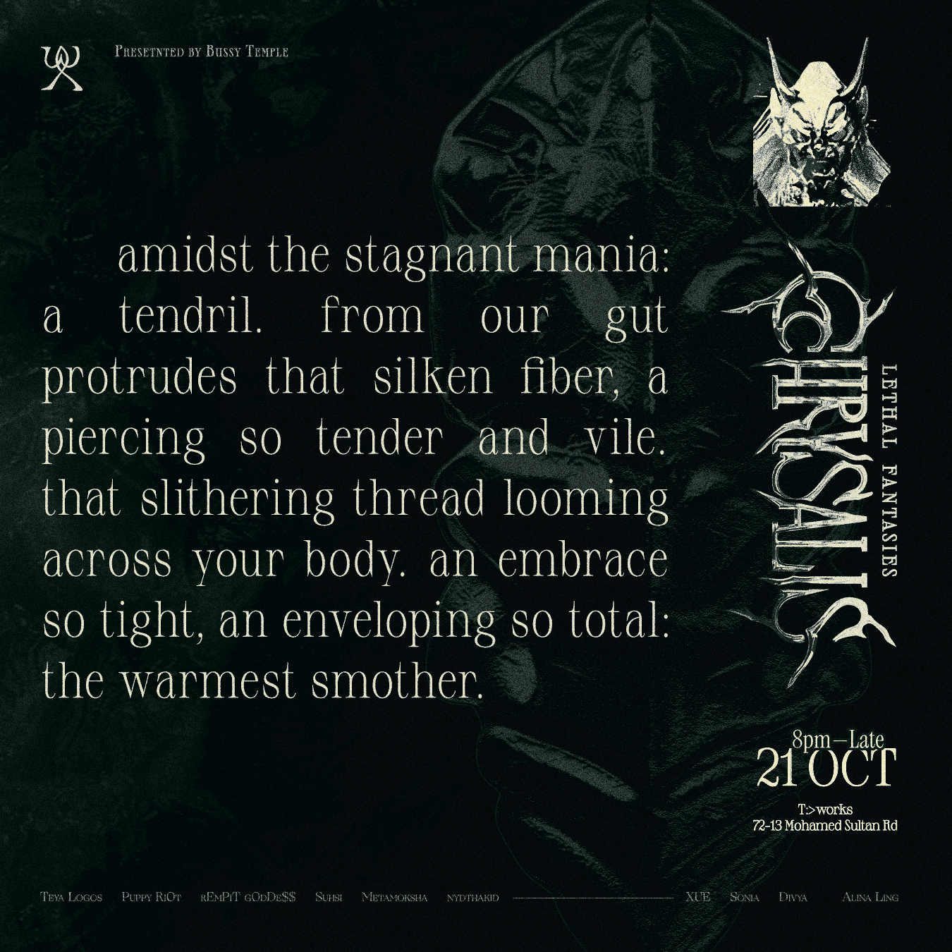 Chrysalis poster text 2